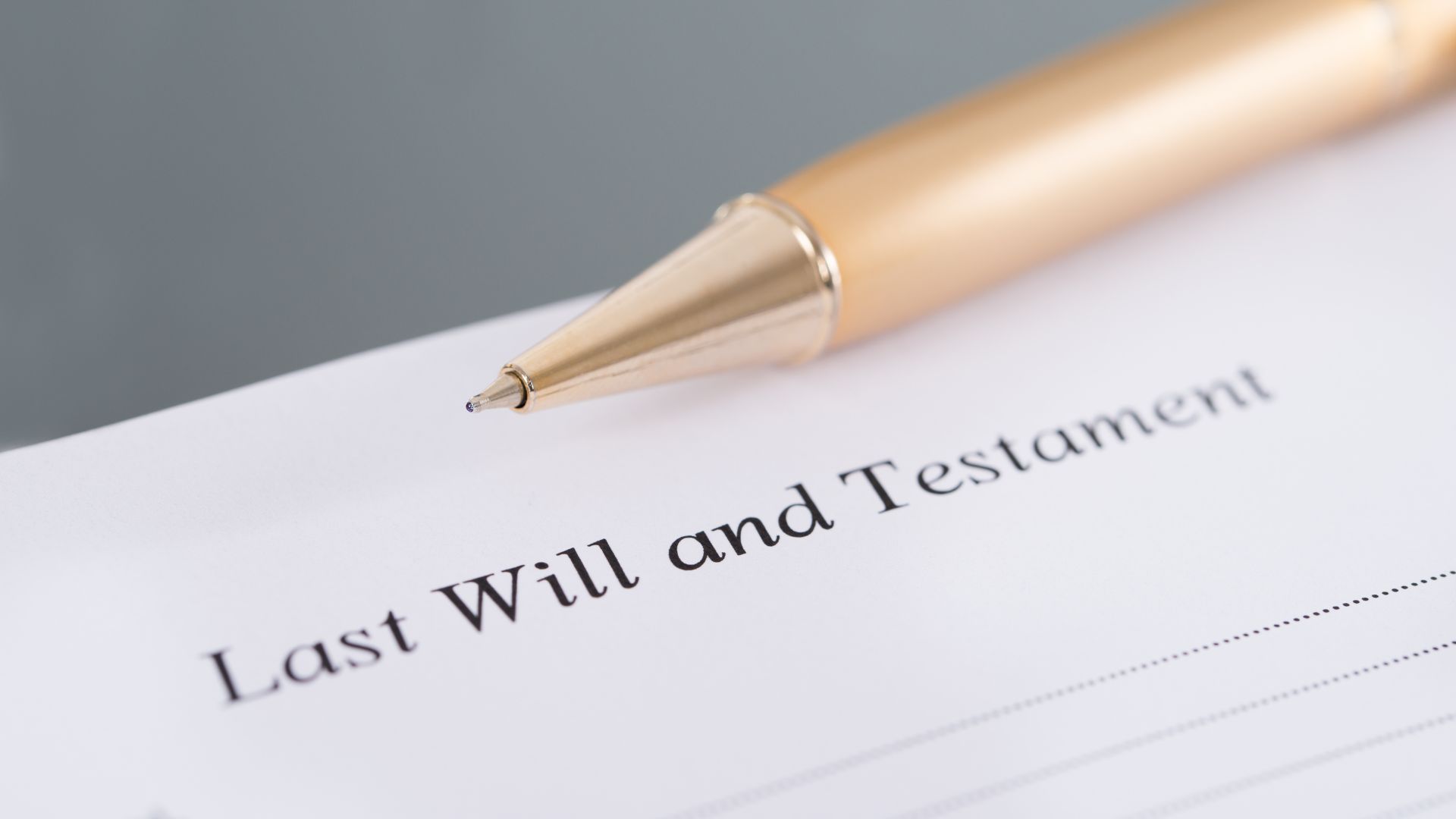 The Importance of Writing a Will
